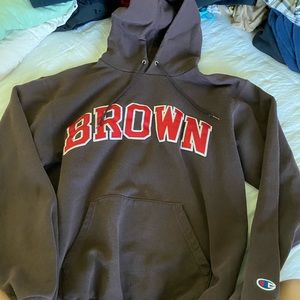 brown hoodie